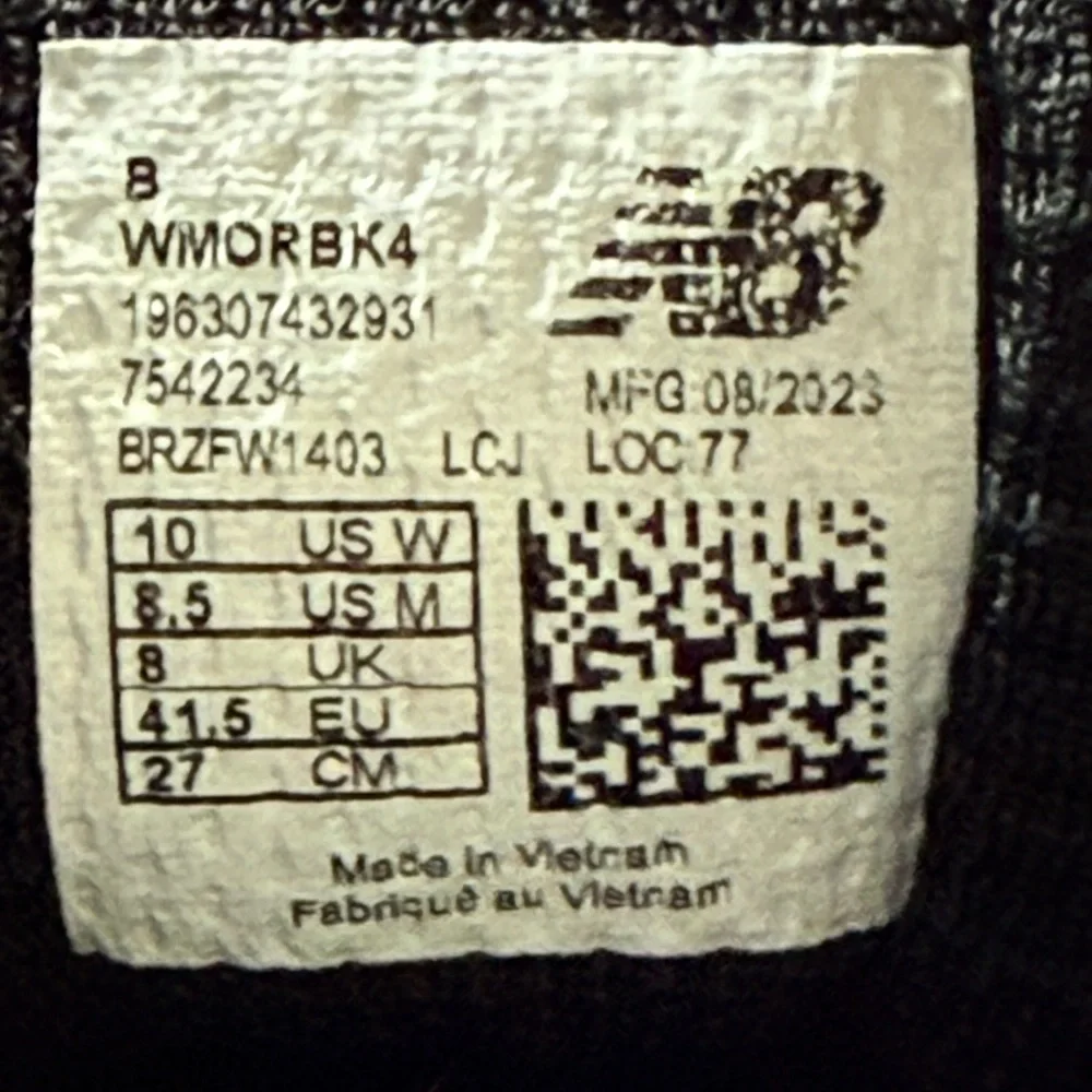 NEW BALANCE FRESH FOAM X MORE V4 UNISEX W-10. M-8.5 - Picture 7 of 9